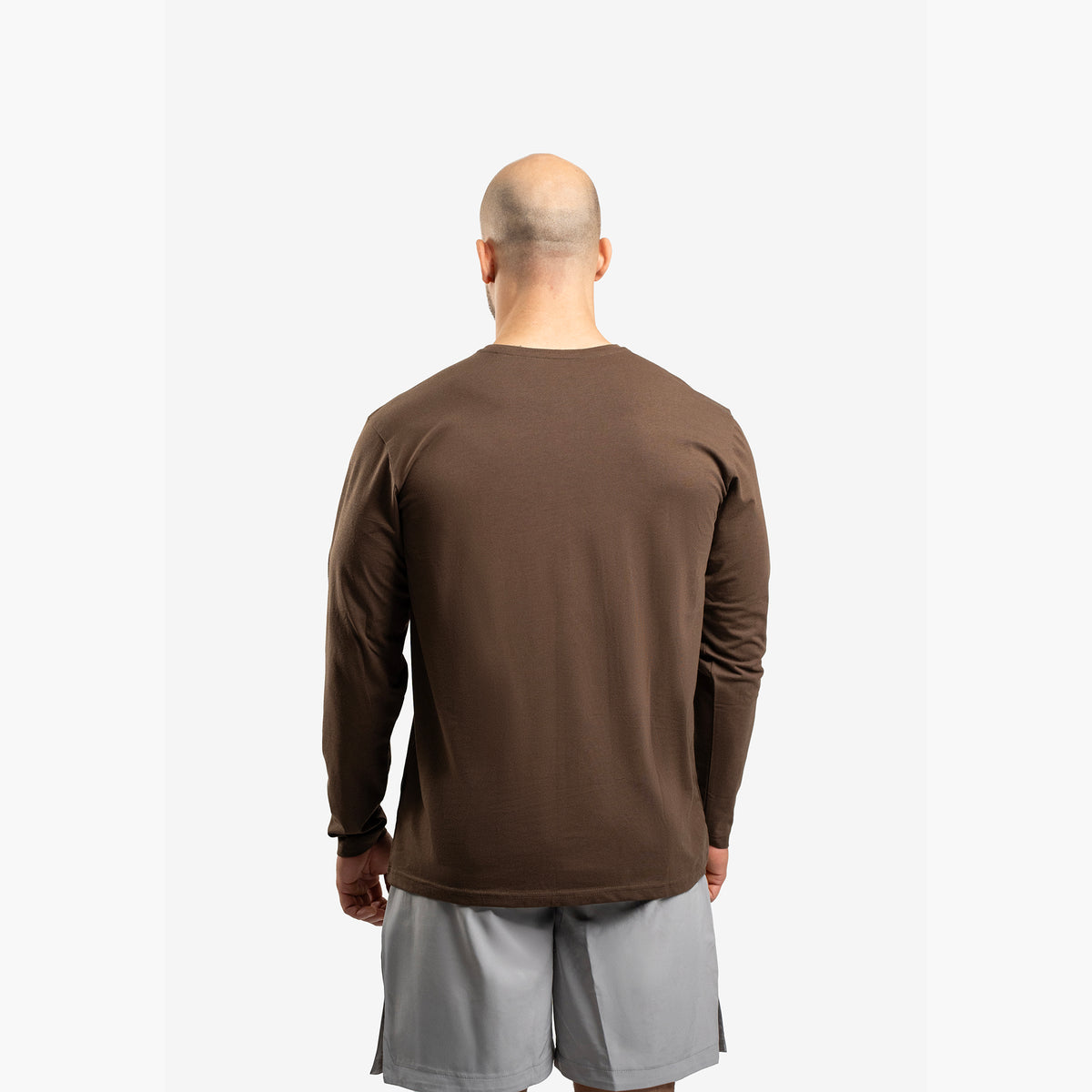 SportsTech herre langærmet (Dark brown)