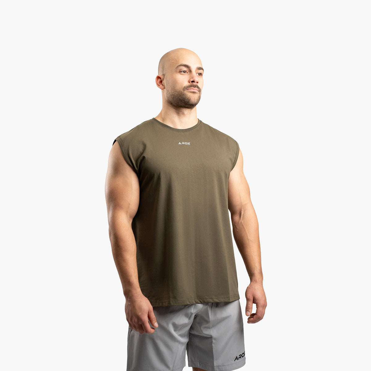 SportsTech herre no-sleeve (Ranger green)