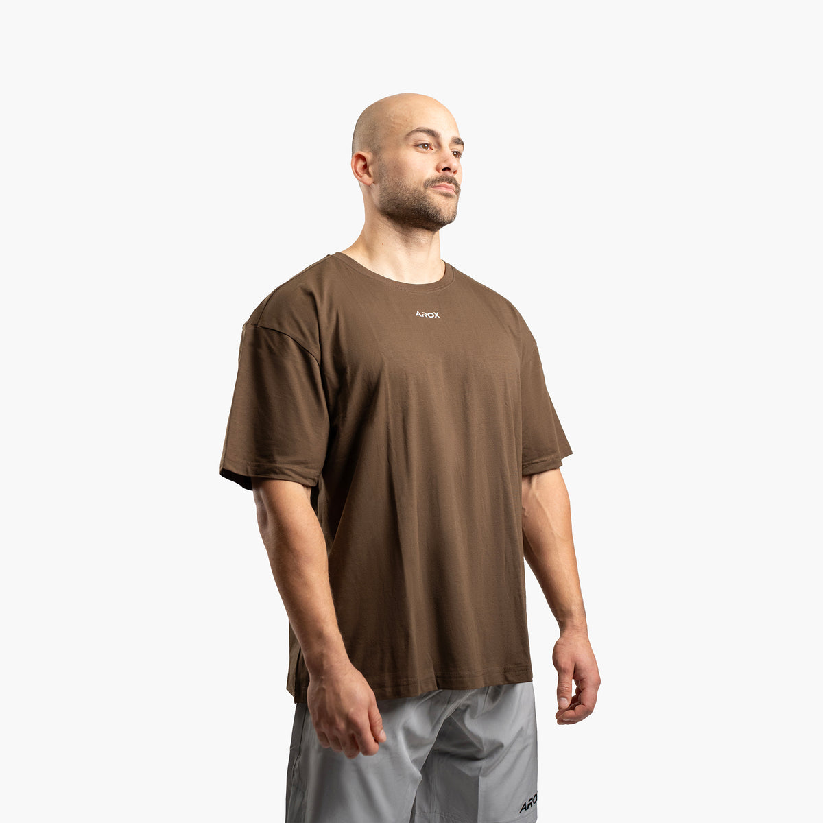 SportsTech oversized t-shirt (Dark brown)