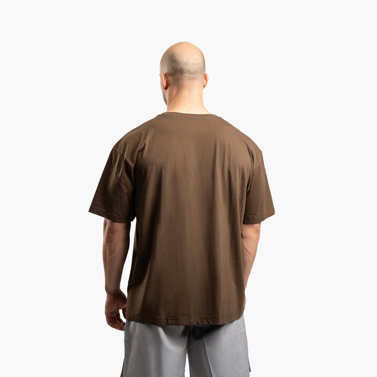 SportsTech oversized t-shirt (Dark brown)