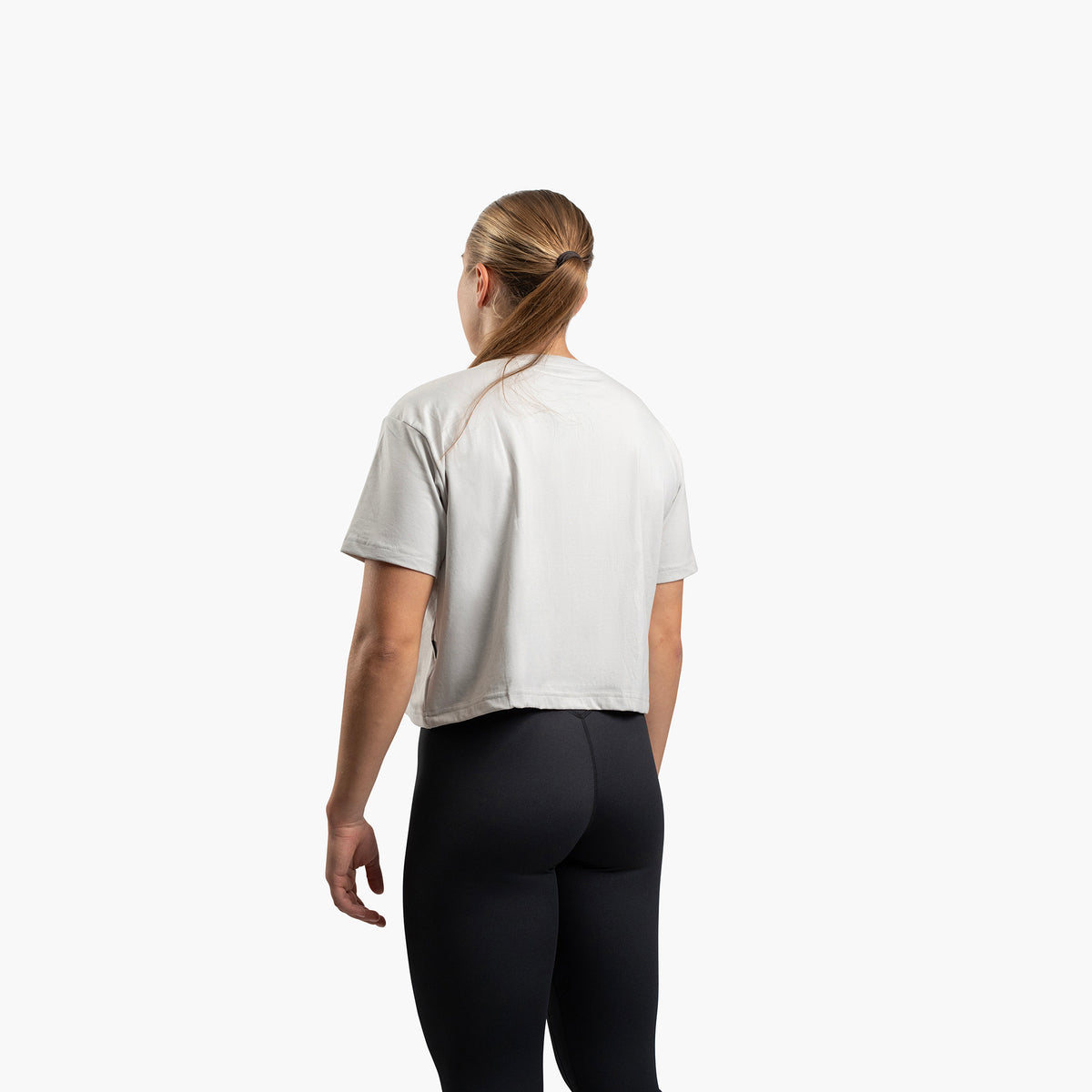 SportsTech kvinde box crop t-shirt (Light grey)