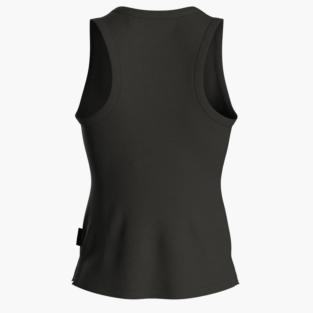 SportsTech kvinde lang top (Dark grey)
