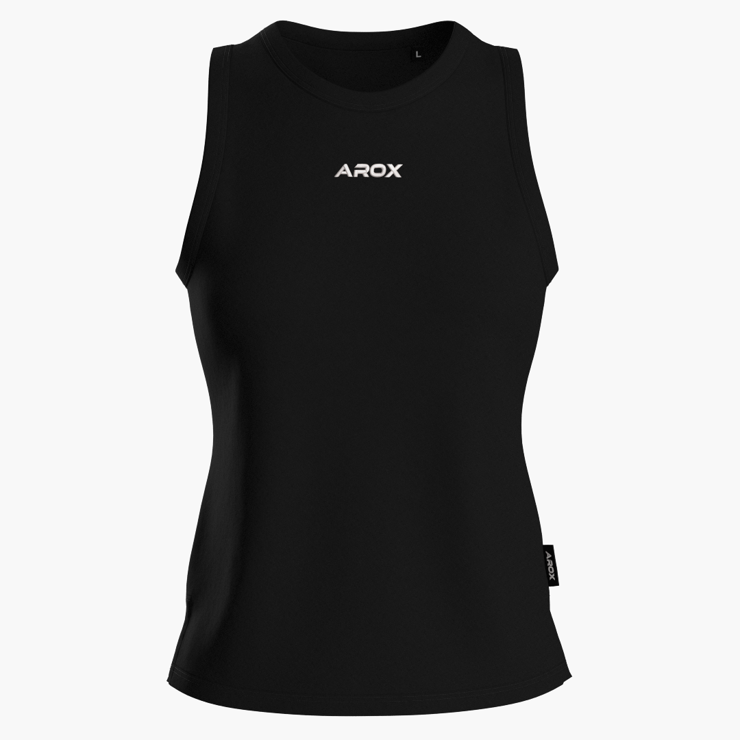 SportsTech kvinde lang top (sort)