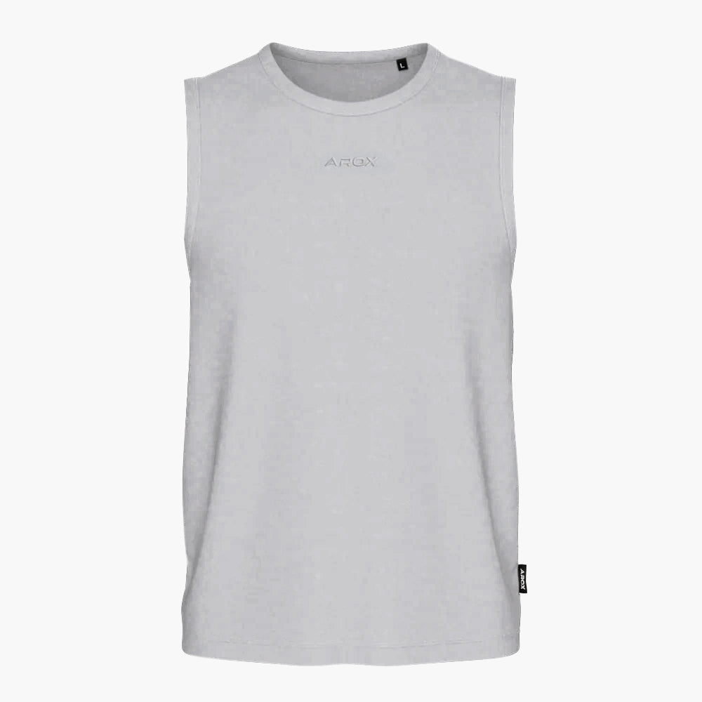 SportsTech herre no-sleeve (Light grey)