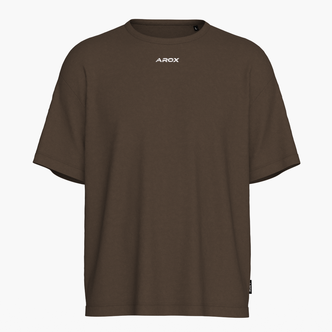 SportsTech oversized t-shirt (Dark brown)