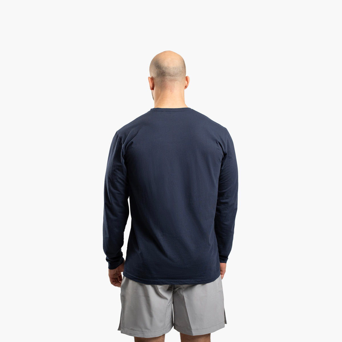 SportsTech herre langærmet (Deep navy)