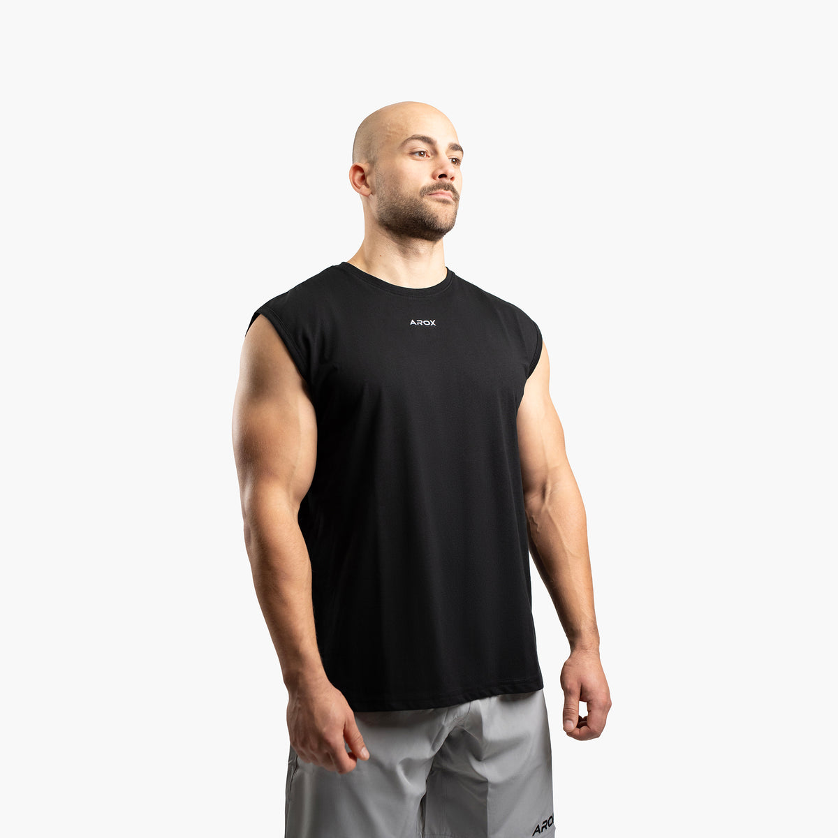 SportsTech herre no-sleeve (Sort)
